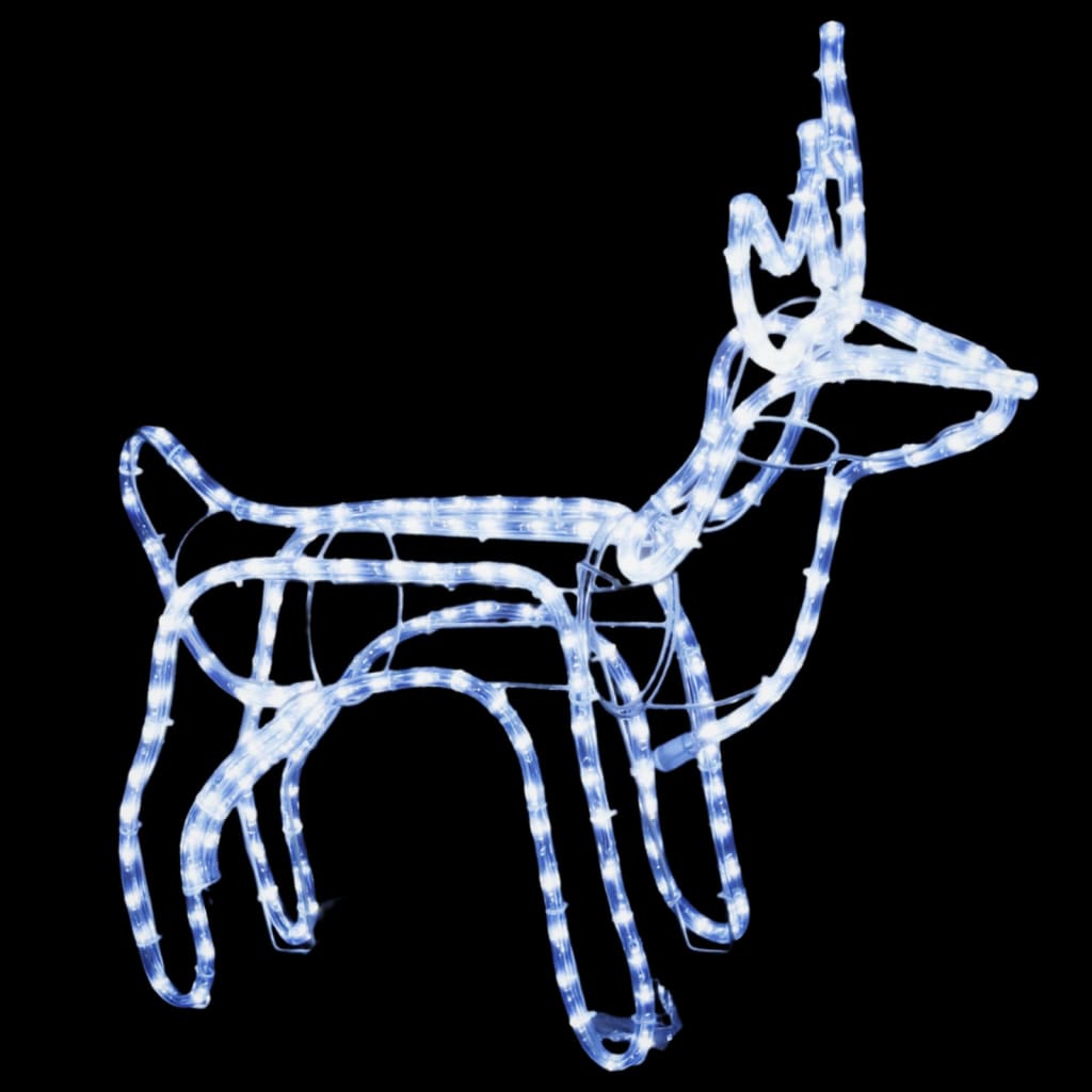 vidaXL Vánoční sob se studenými bílými LED 60 x 30 x 60 cm