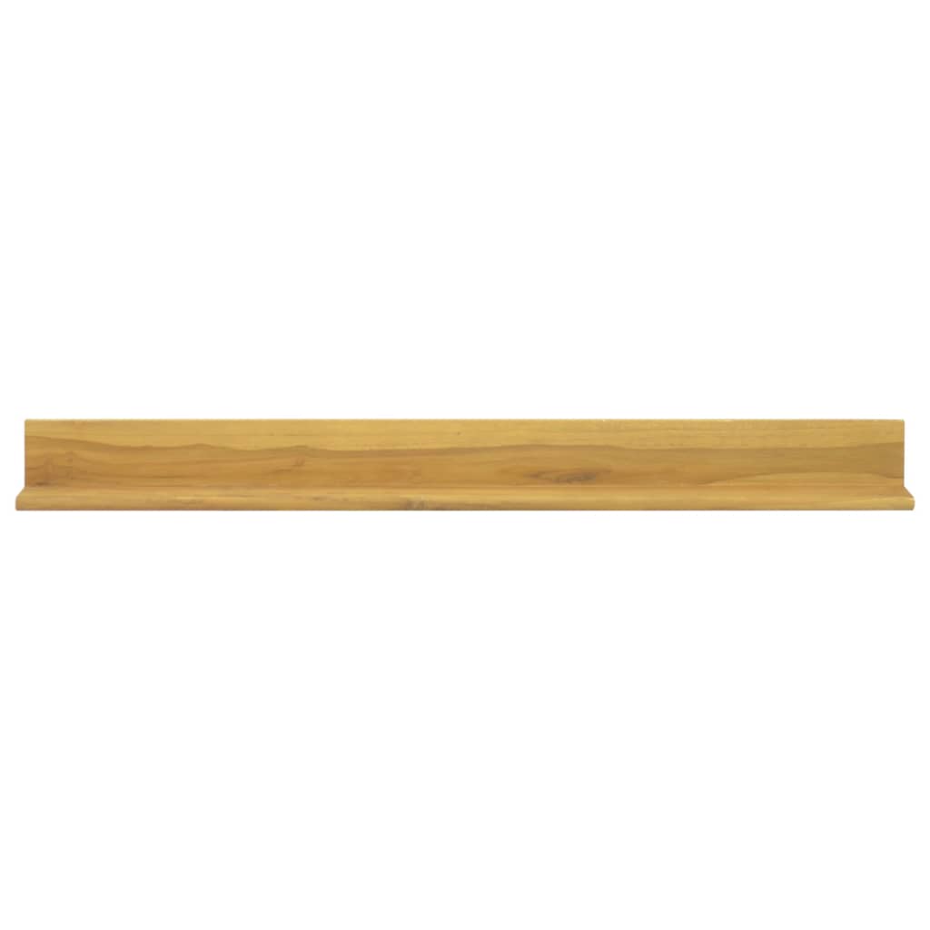 vidaXL Nástěnné police 2 ks 110 x 10 x 10 cm masivní teakové dřevo