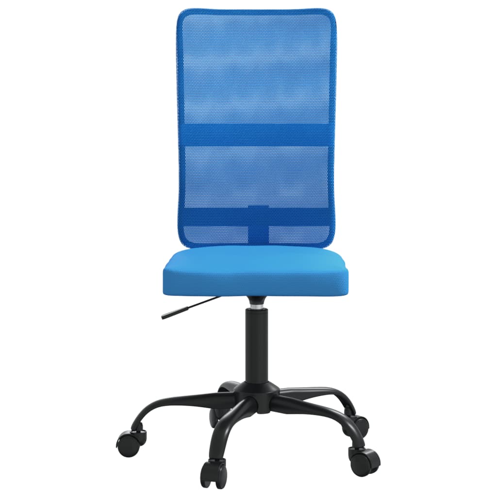 vidaXL Kancelářská židle výškově nastavitelná modrá síťovina