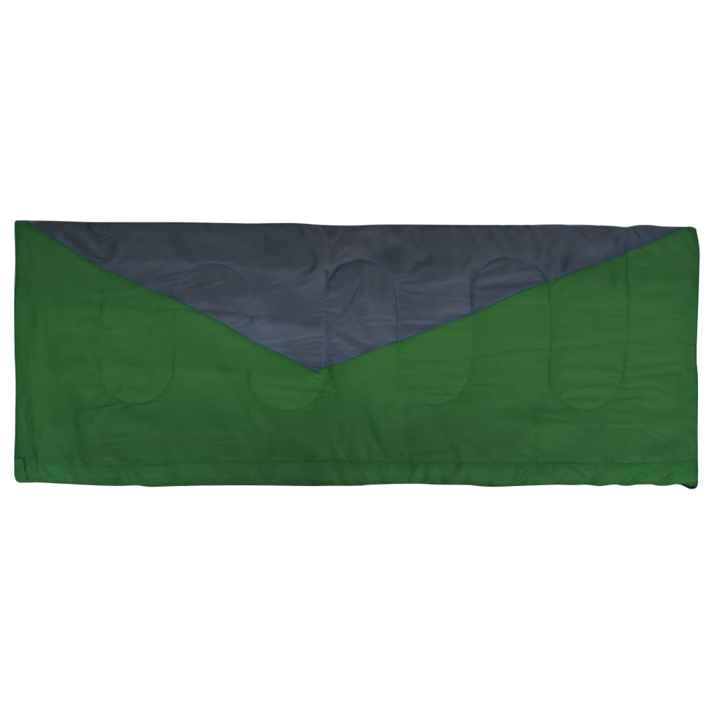 vidaXL Lehký dekový spací pytel zelený 1100 g 10 °C