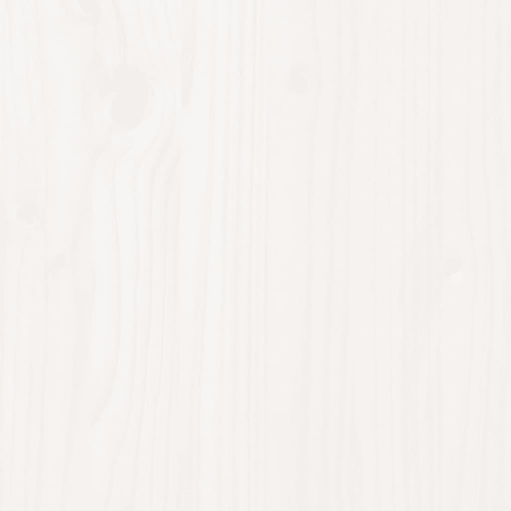 vidaXL Lavice s botníkem bílá 70 x 38 x 45,5 cm masivní borovice