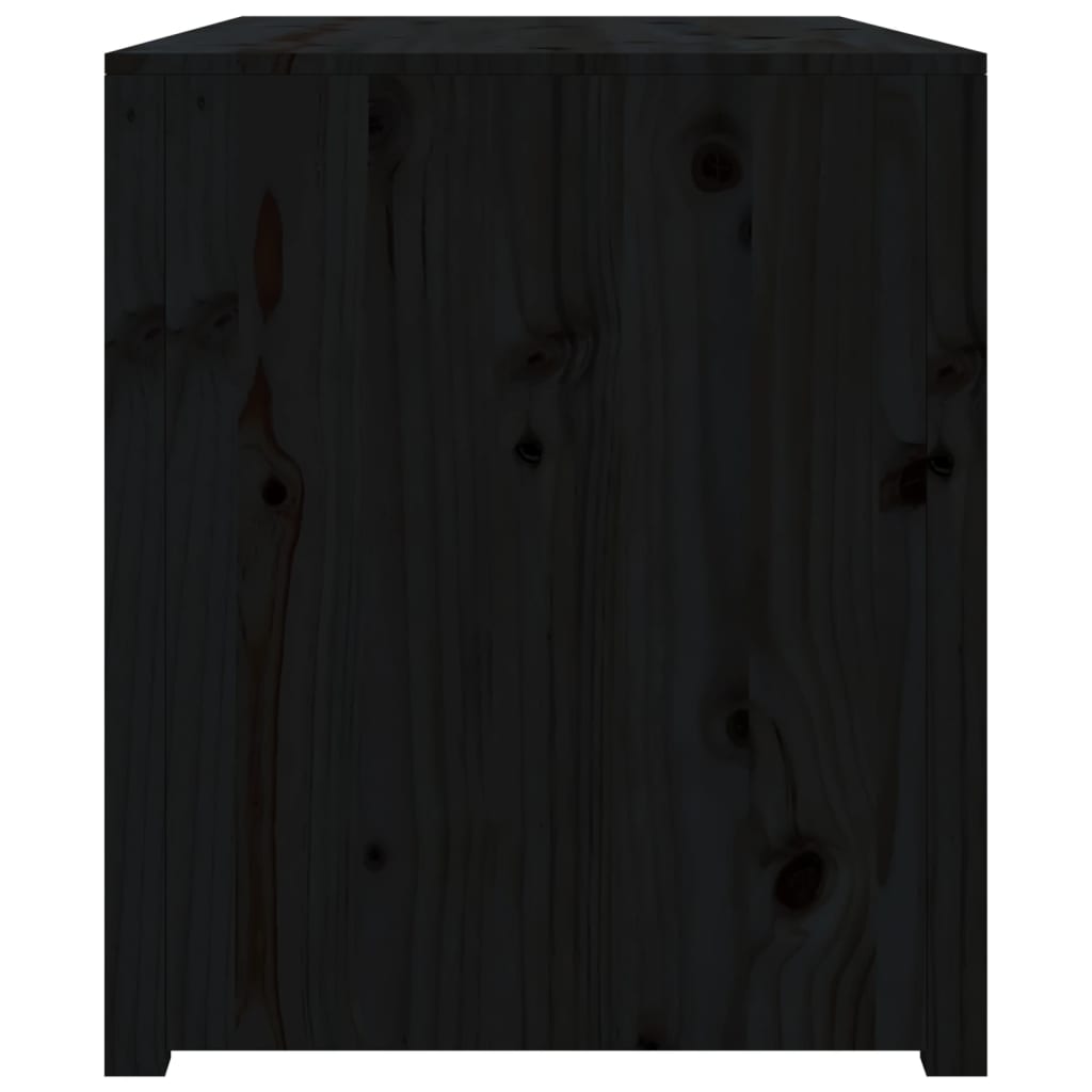 vidaXL Skříňka do venkovní kuchyně černá 106x55x64 cm masivní borovice