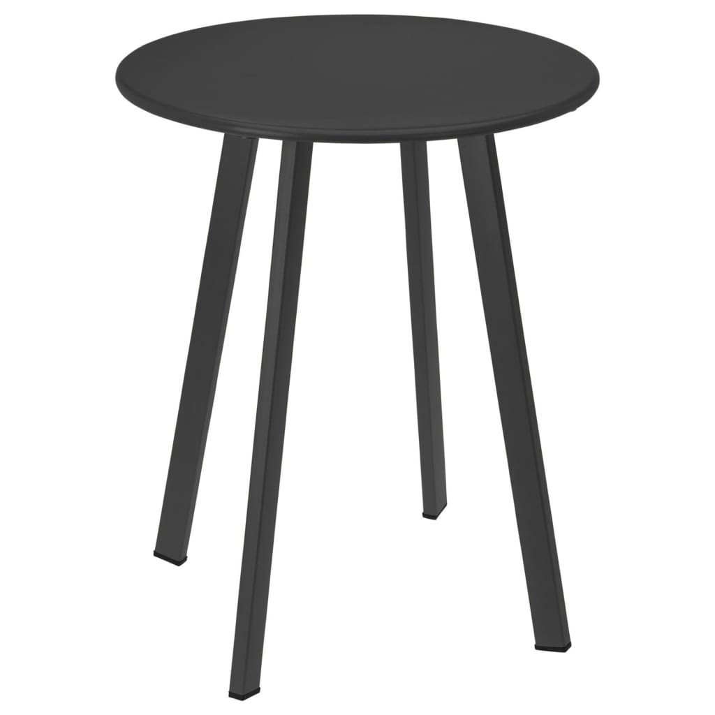 ProGarden Přístavný stolek 40 x 49 cm matný tmavě šedý