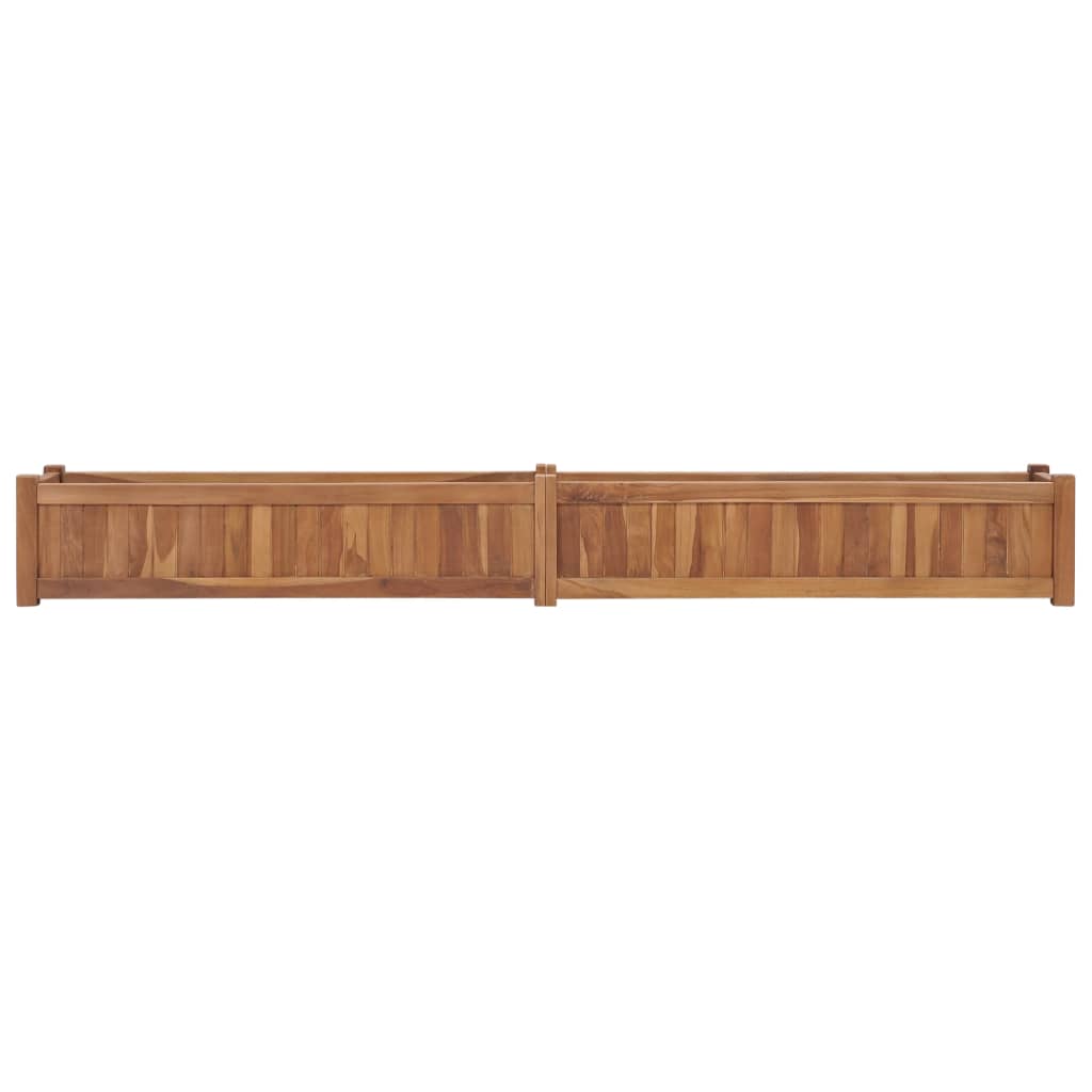 vidaXL Vyvýšený záhon 200 x 30 x 25 cm masivní teakové dřevo