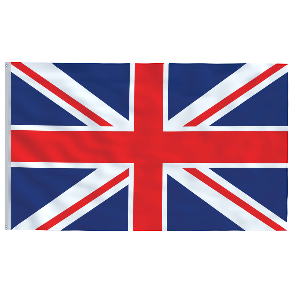 vidaXL Vlajka UK a stožár 5,55 m hliník