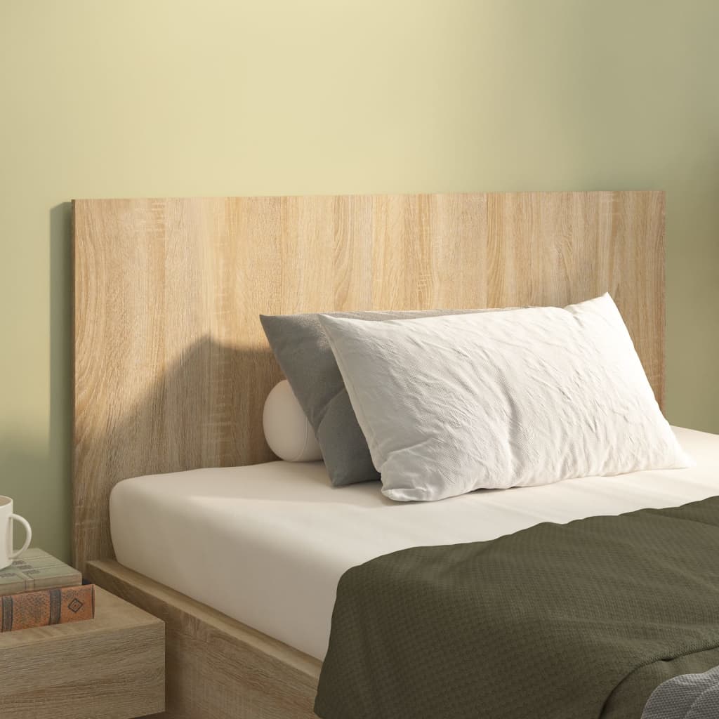 vidaXL Čelo postele dub sonoma 120 x 1,5 x 80 cm kompozitní dřevo