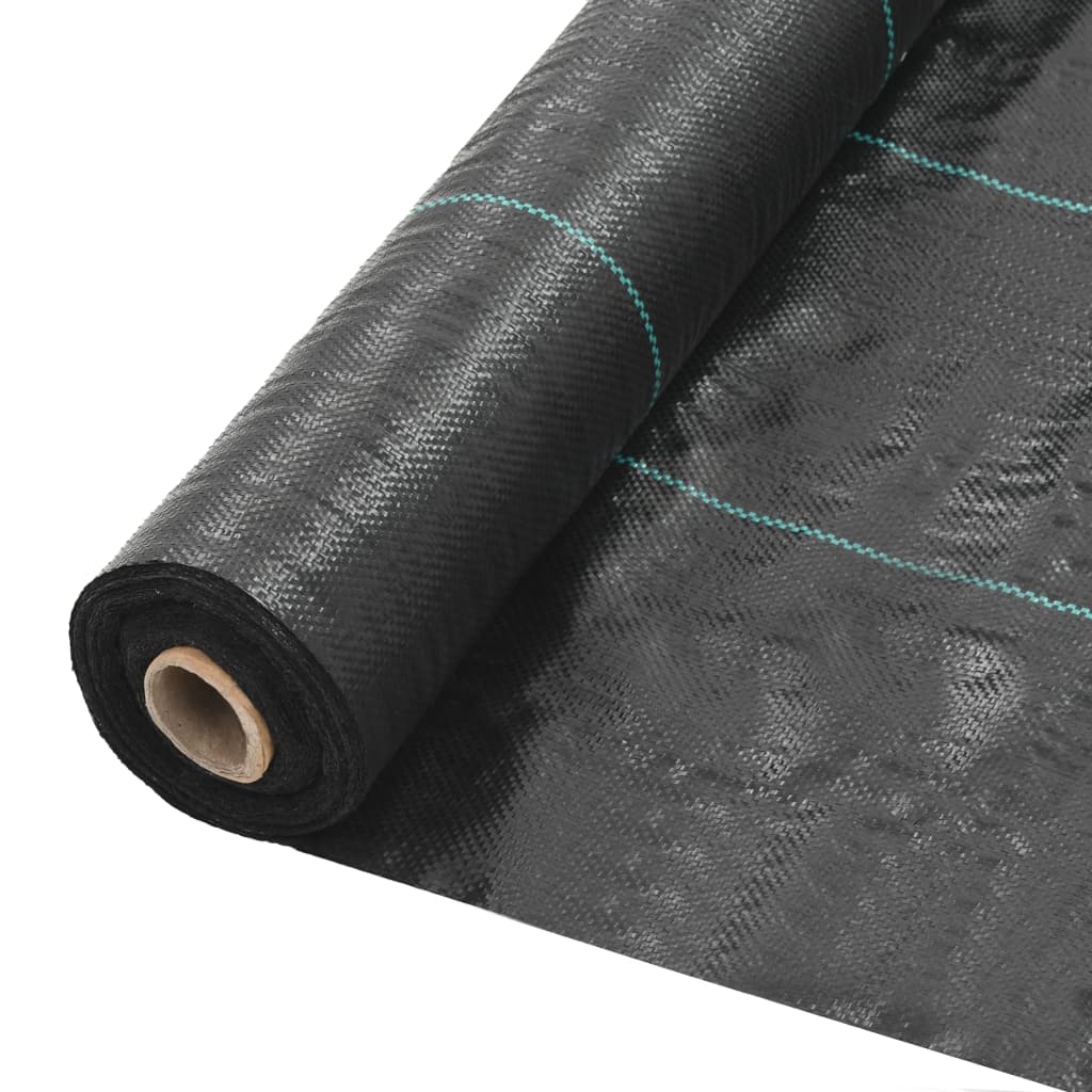 vidaXL Mulčovací textilie proti plevelu a kořenům černá 2 x 5 m PP