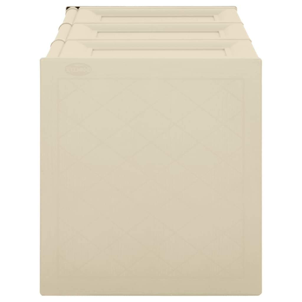 vidaXL Box na podušky angorský bílý 125 x 40 x 42 cm 130 l