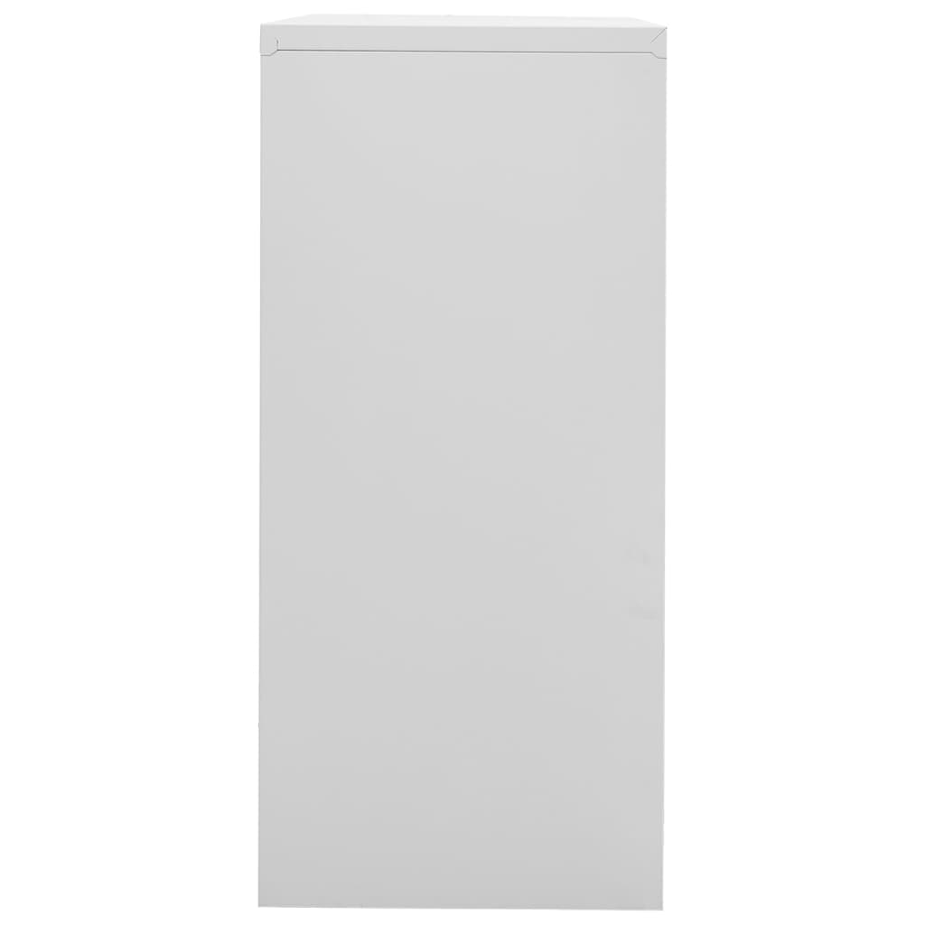 vidaXL Kancelářská skříň světle šedá 90 x 46 x 103 cm ocel