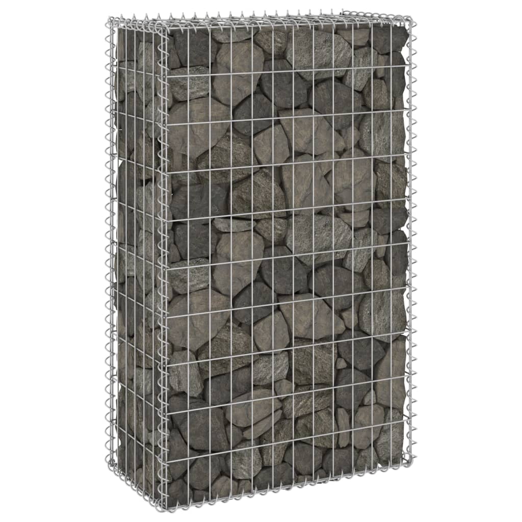 vidaXL Gabionová zeď s víky pozinkovaná ocel 60 x 30 x 100 cm
