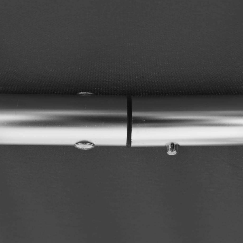 vidaXL Bimini stříška se 3 oblouky antracitová 183 x 196 x 137 cm