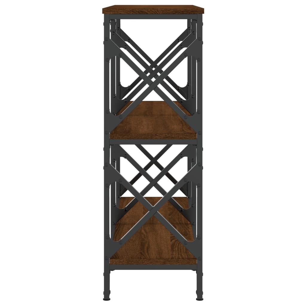 vidaXL Konzolový stolek hnědý dub 100 x 28 x 80,5 cm kompozitní dřevo