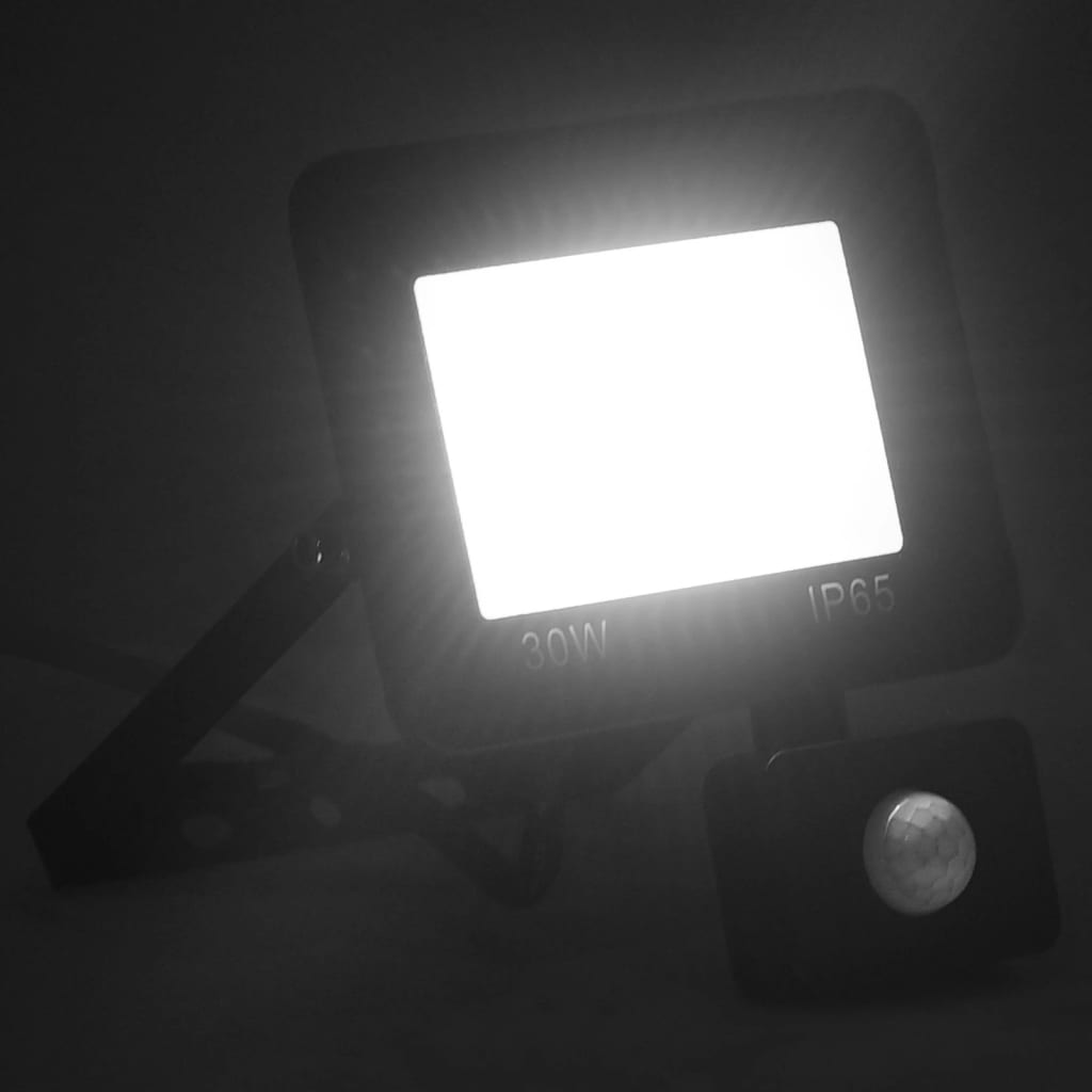 vidaXL LED reflektor se senzorem 30 W studené bílé světlo