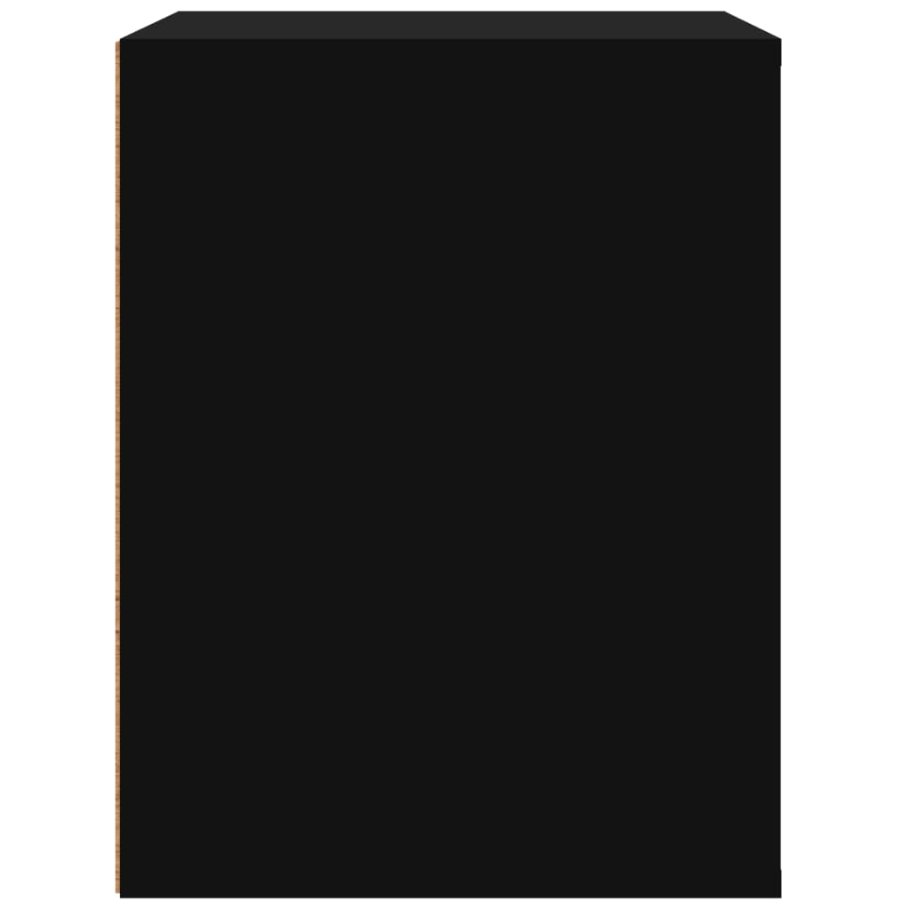 vidaXL Nástěnný noční stolek černý 50x36x47 cm