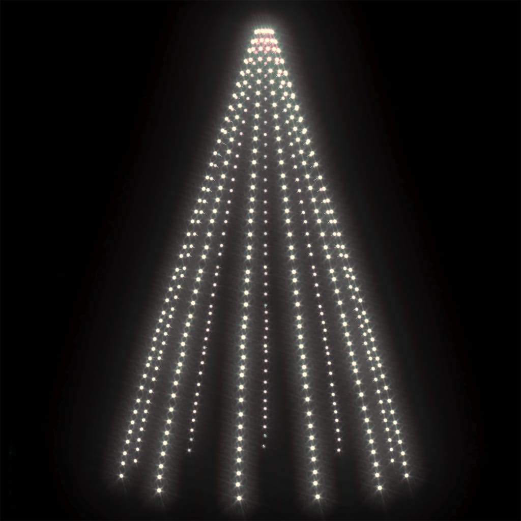 vidaXL Světýlka na stromeček 500 LED studená bílá 500 cm dovnitř i ven