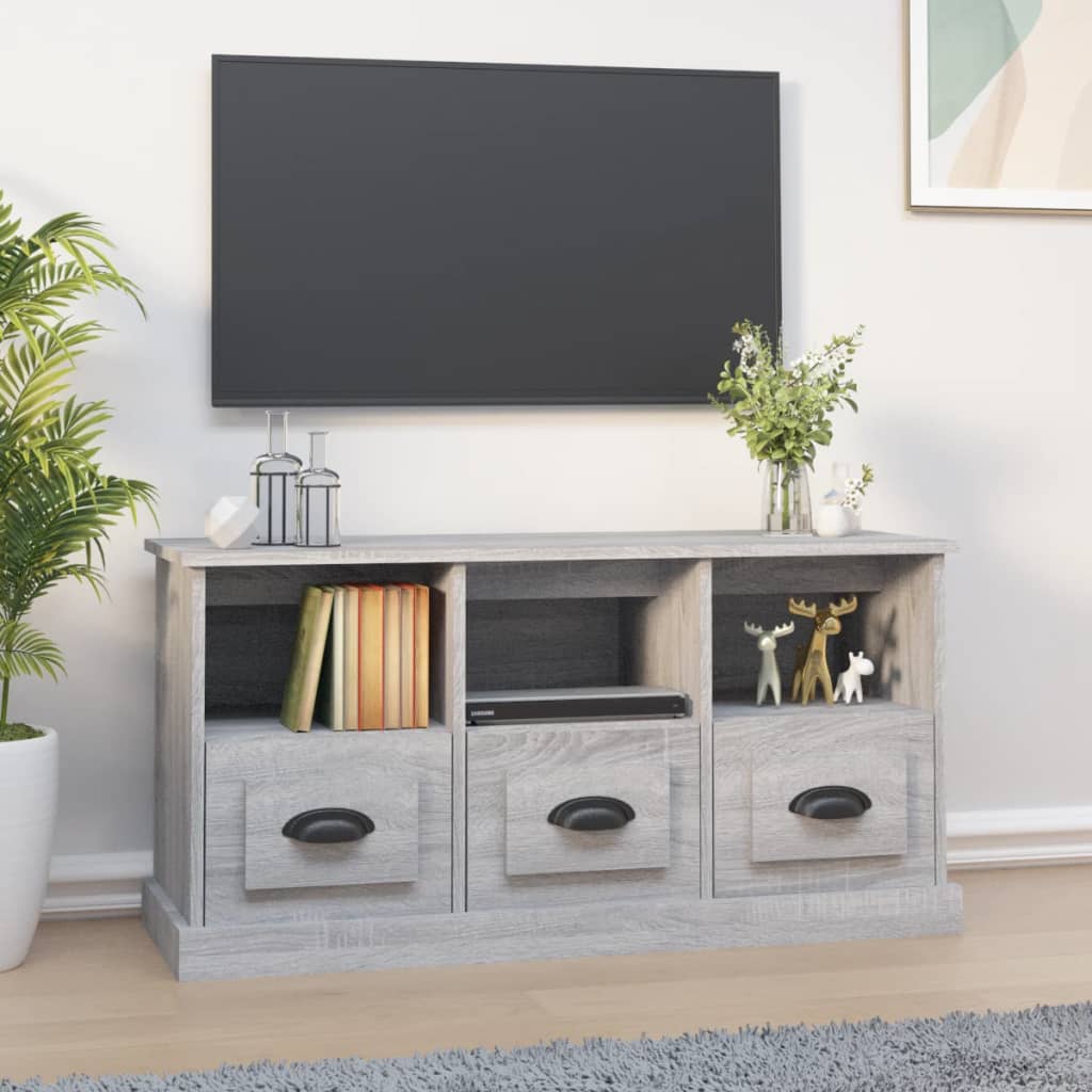vidaXL TV skříňka šedá sonoma 100 x 35 x 50 cm kompozitní dřevo