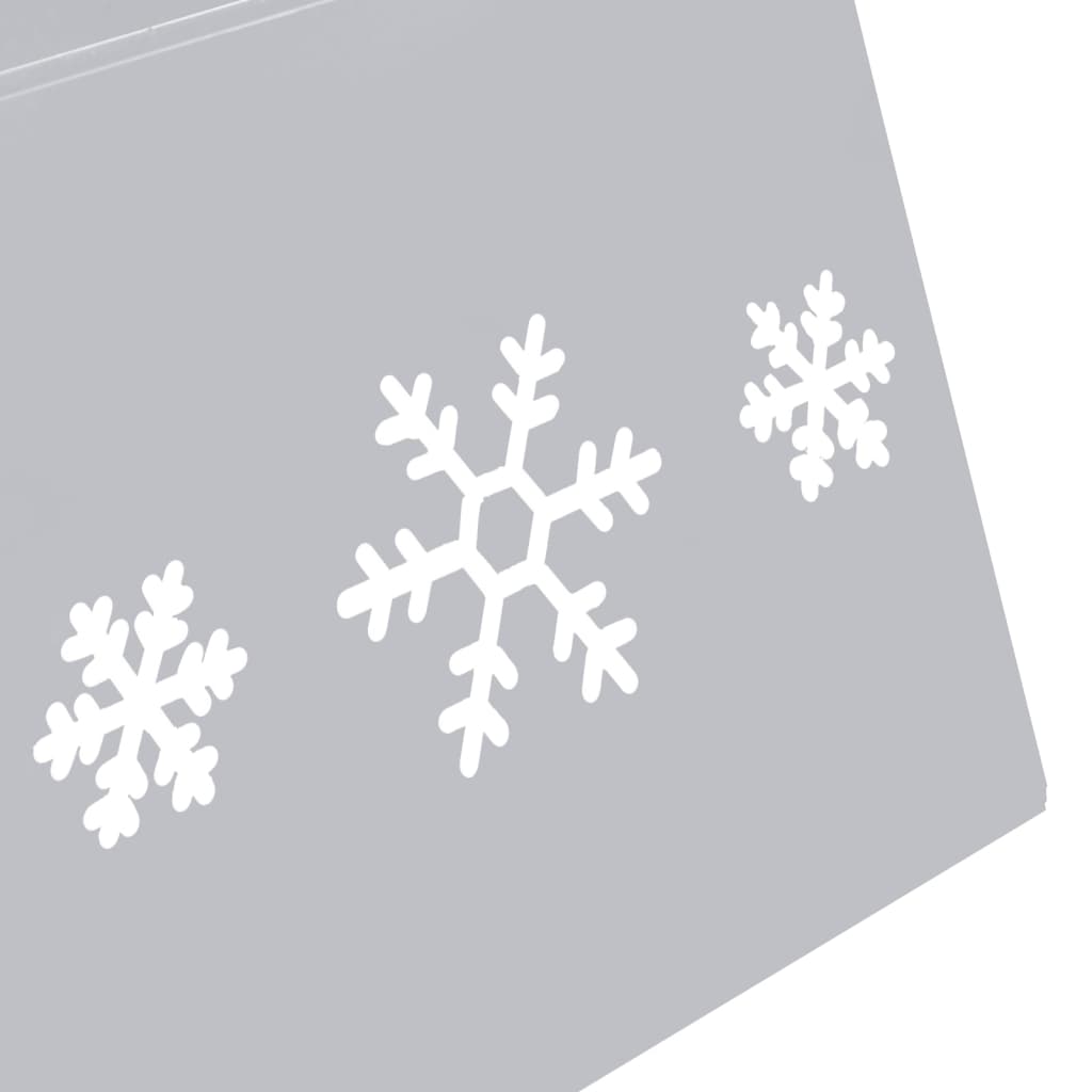 vidaXL Podložka pod vánoční stromek stříbrná a bílá Ø 68 x 25 cm