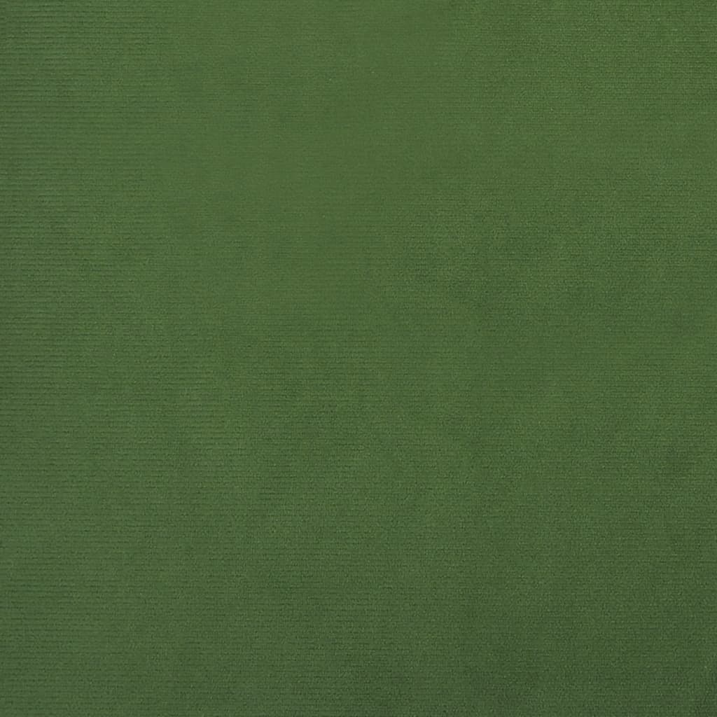 vidaXL 2místná rozkládací pohovka tmavě zelená samet