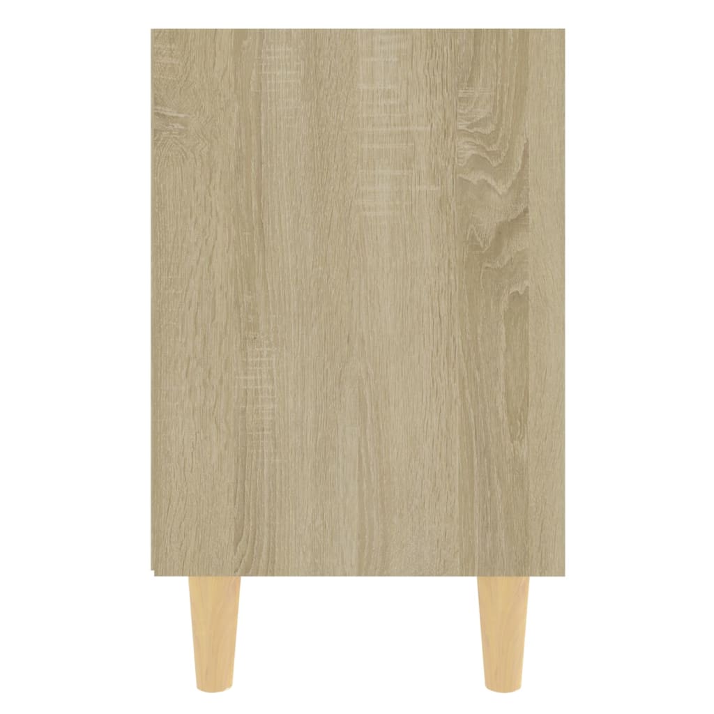 vidaXL Noční stolky s dřevěnými nohami 2 ks dub sonoma 40 x 30 x 50 cm