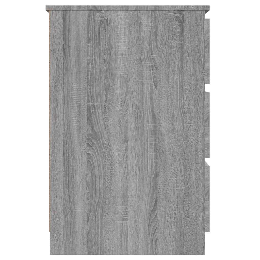 vidaXL Psací stůl šedý sonoma 140 x 50 x 77 cm kompozitní dřevo