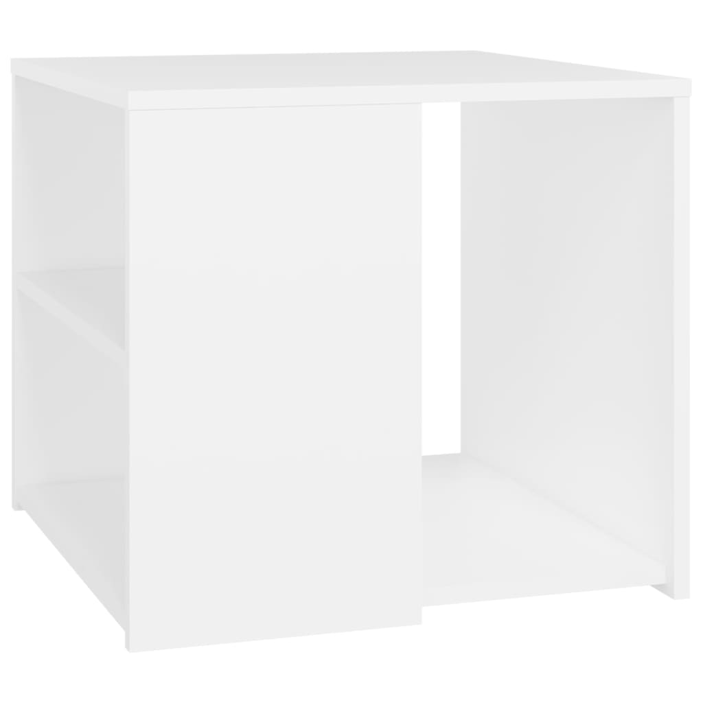 vidaXL Odkládací stolek bílý 50 x 50 x 45 cm dřevotříska