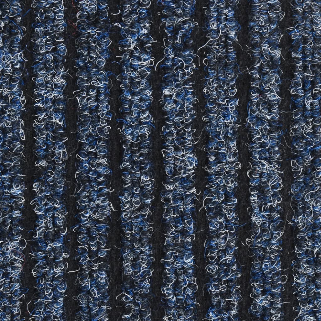 vidaXL Rohožka pruhovaná modrá 60 x 80 cm