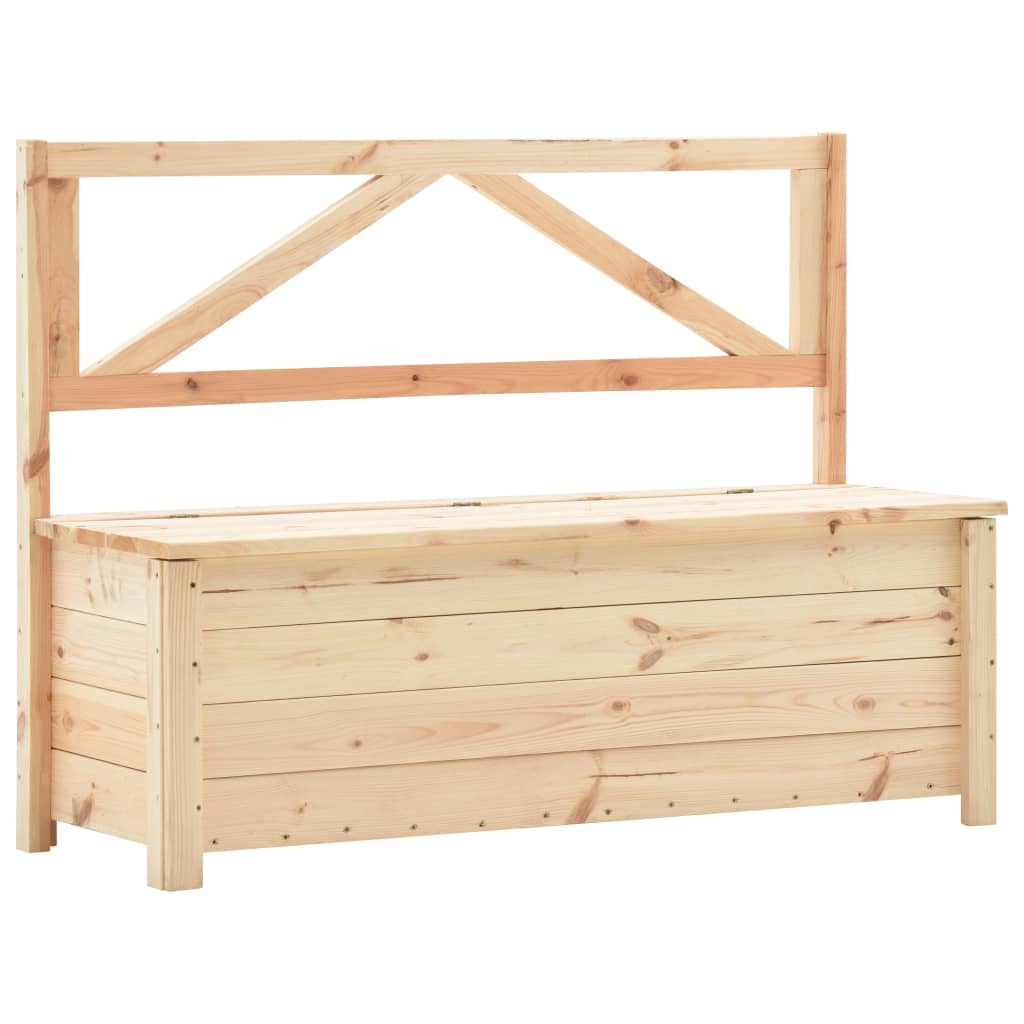 vidaXL Úložná lavice 120 cm masivní borové dřevo