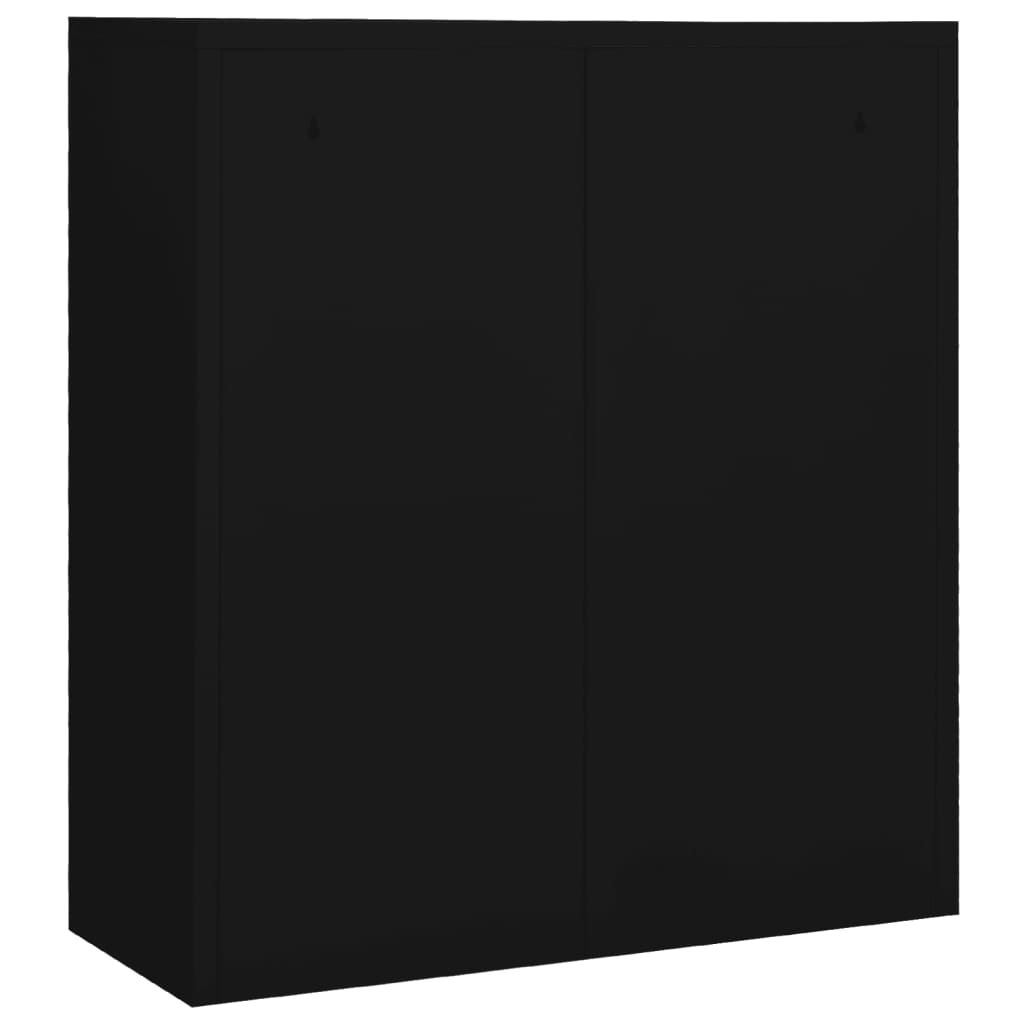 vidaXL Kancelářská skříň černá 90 x 40 x 102 cm ocel