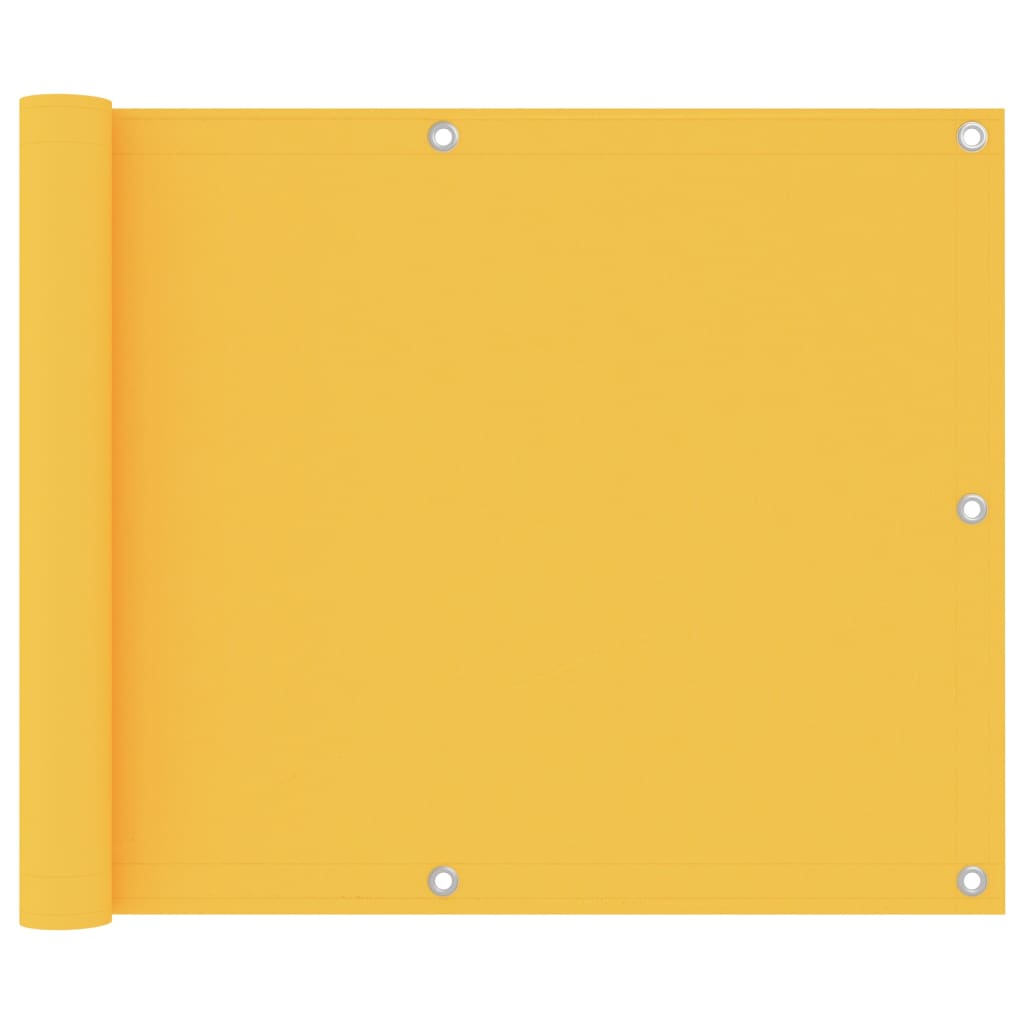 vidaXL Balkónová zástěna žlutá 75 x 300 cm oxfordská látka