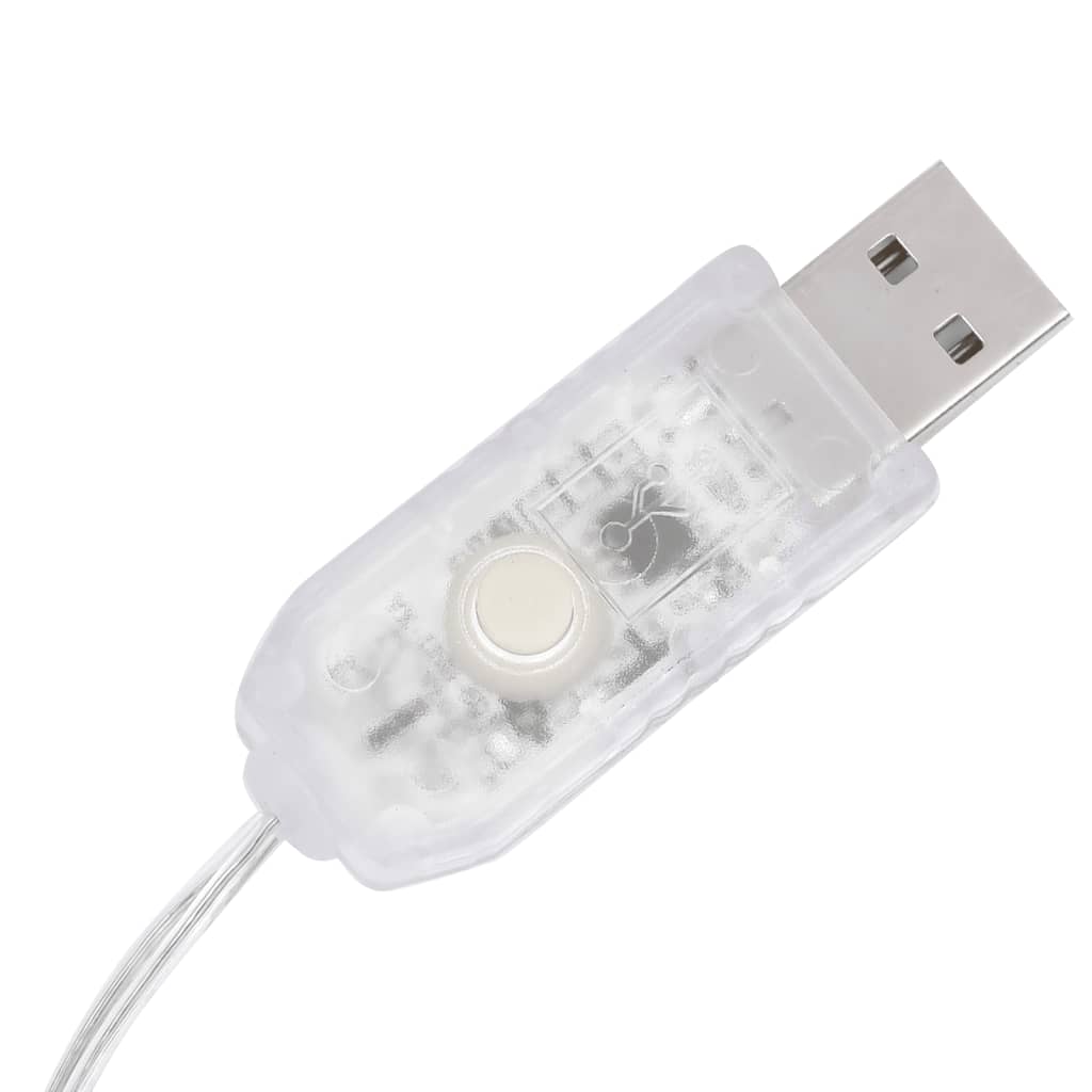 vidaXL Vánoční světelný kužel 30 teplých bílých LED diod 60 cm akryl
