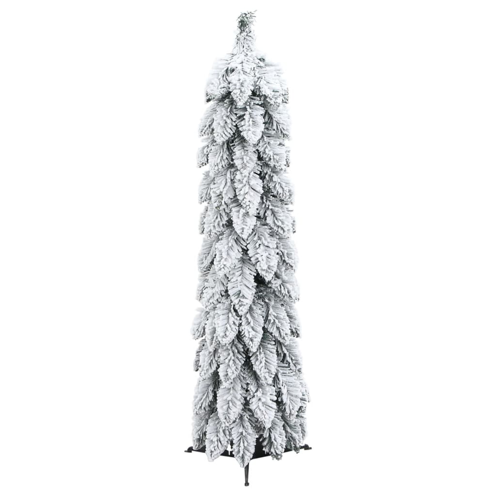 vidaXL Umělý vánoční stromek s LED osvětlením zasněžený 30 LED 60 cm