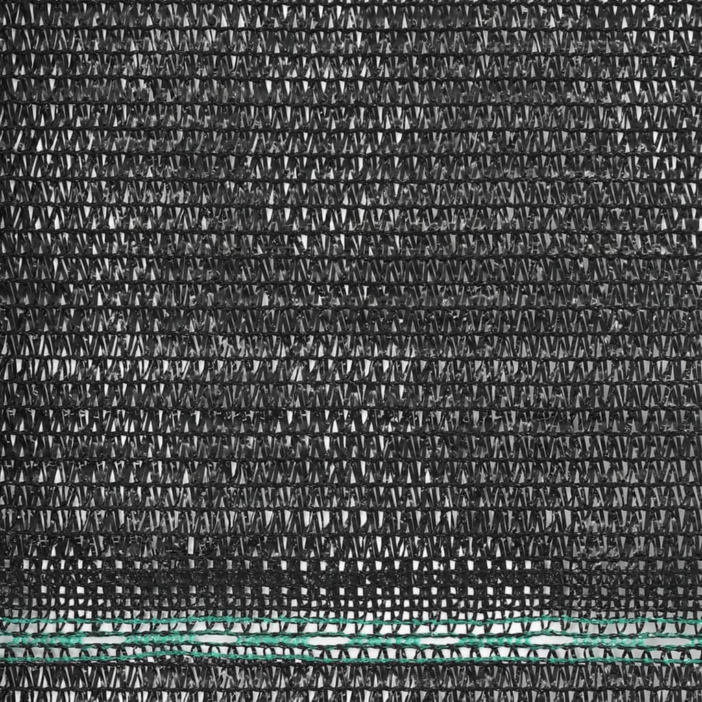 vidaXL Tenisová zástěna černá 2 x 25 m HDPE