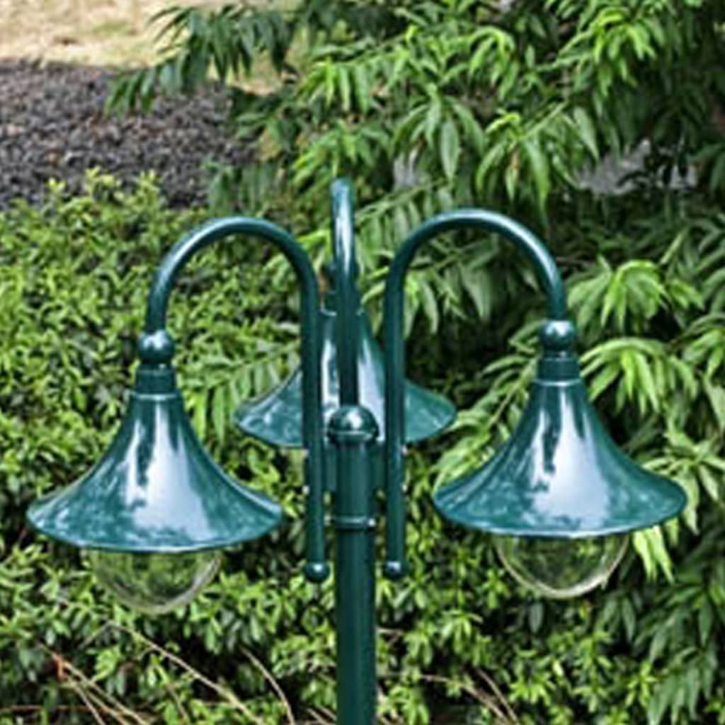 Zahradní lampa / kandelábr se 3 lucernami 220 cm
