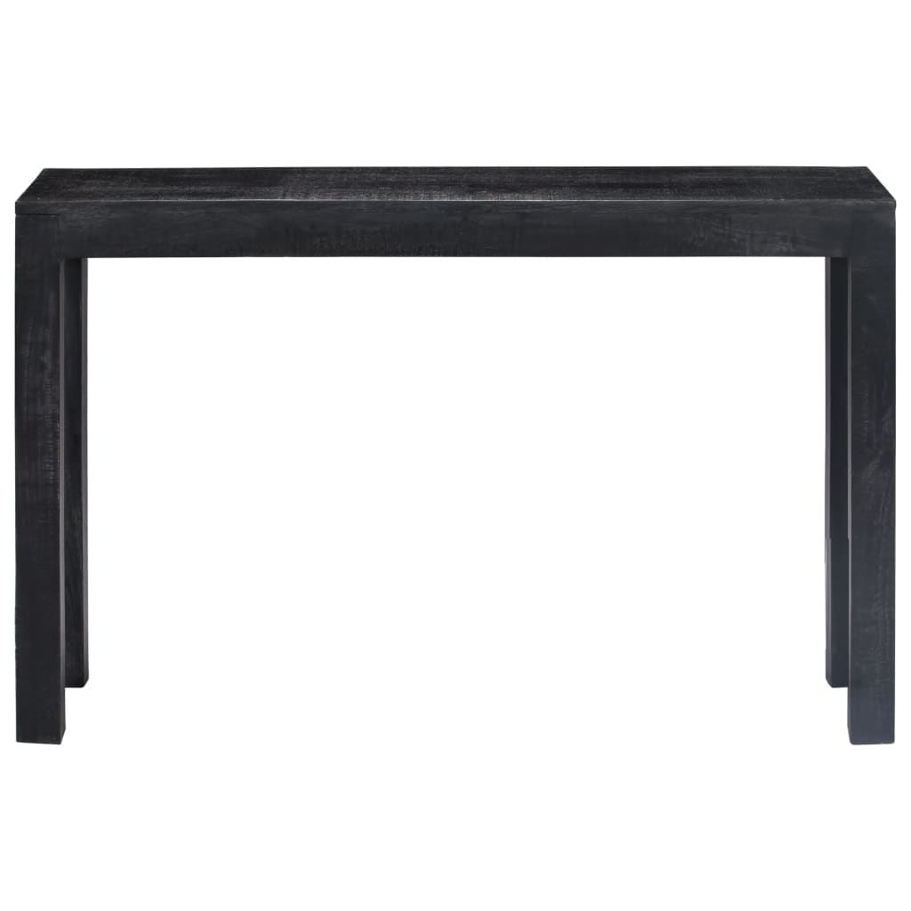 vidaXL Konzolový stolek černý 118 x 30 x 76 cm masivní mangovník