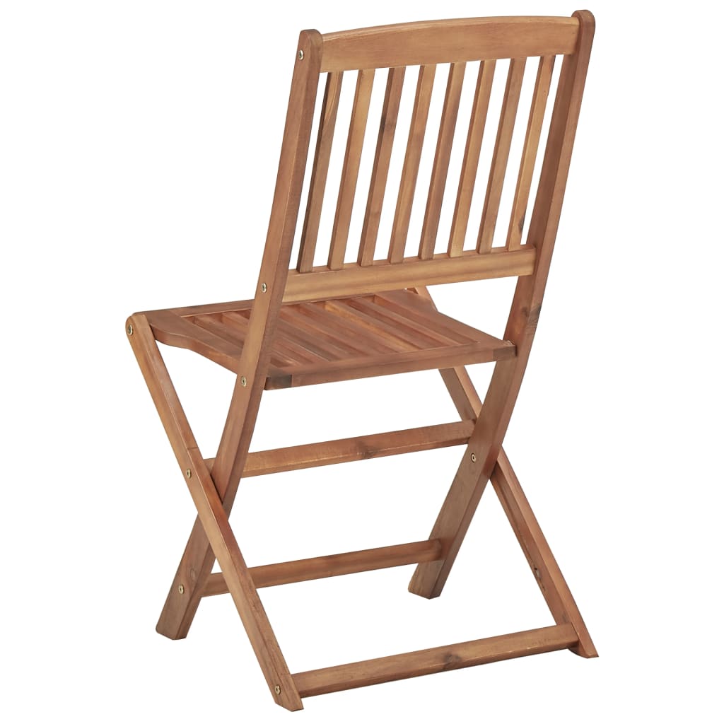 vidaXL Skládací venkovní židle 6 ks masivní akáciové dřevo