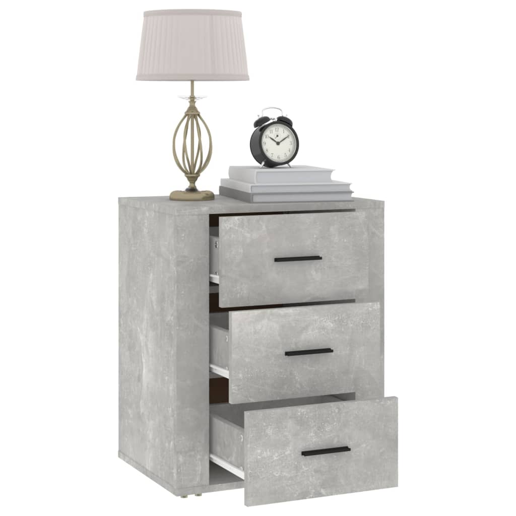 vidaXL Noční stolek betonově šedý 50x36x60 cm kompozitní dřevo