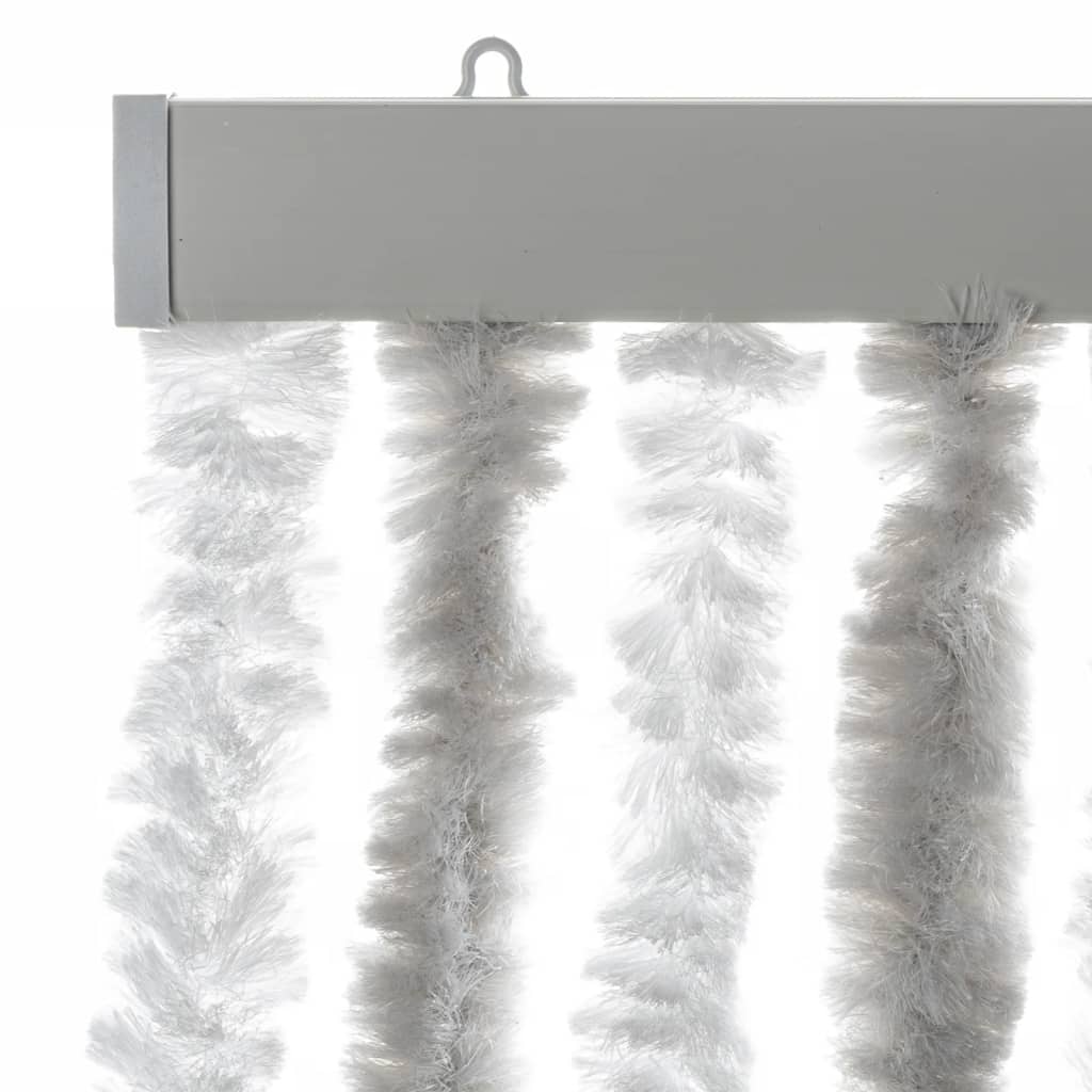 vidaXL Závěs proti hmyzu světle šedý a bílý 100 x 230 cm žinylka