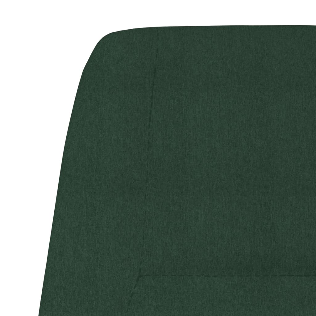 vidaXL Relaxační křeslo tmavě zelené textil
