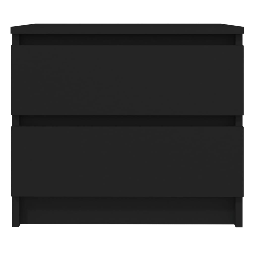 vidaXL Noční stolek černý 50 x 39 x 43,5 cm dřevotříska