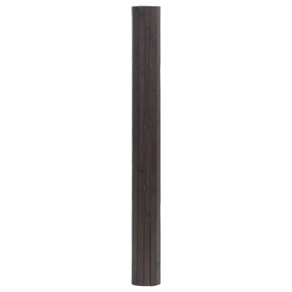 vidaXL Koberec obdélníkový tmavě hnědý 70 x 200 cm bambus