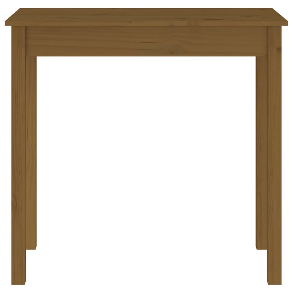 vidaXL Konzolový stolek medově hnědý 80x40x75 cm masivní borové dřevo