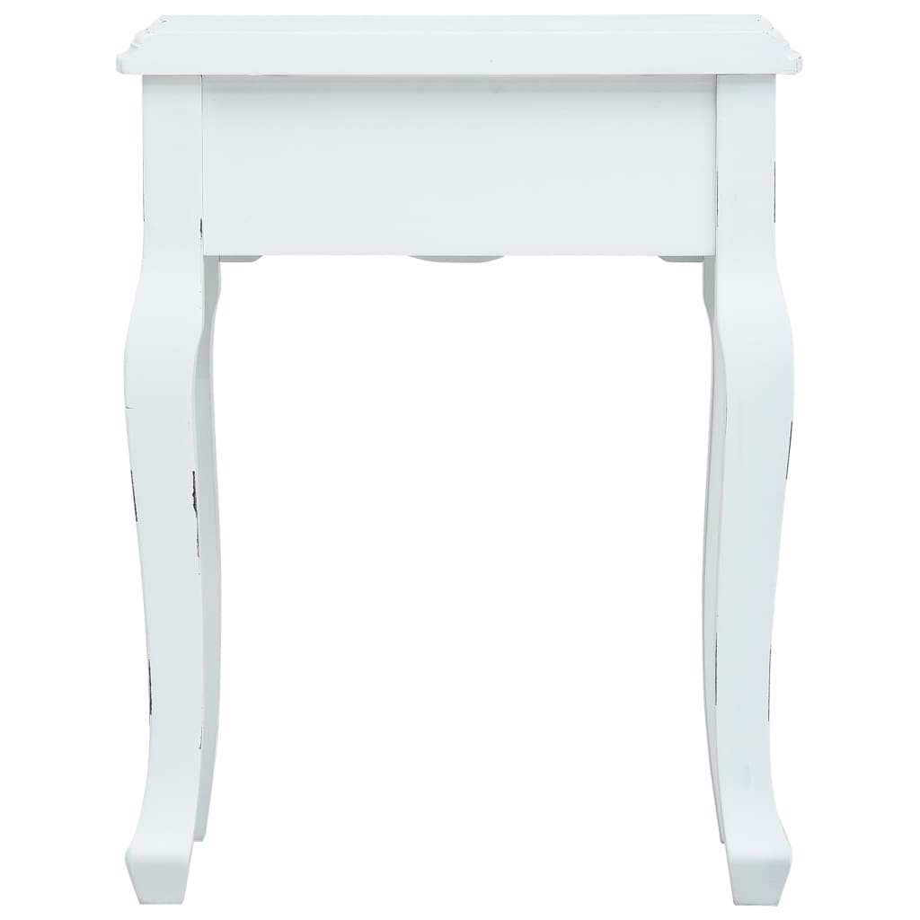 vidaXL Noční stolek bílý 40 x 30 x 50,5 cm dřevo