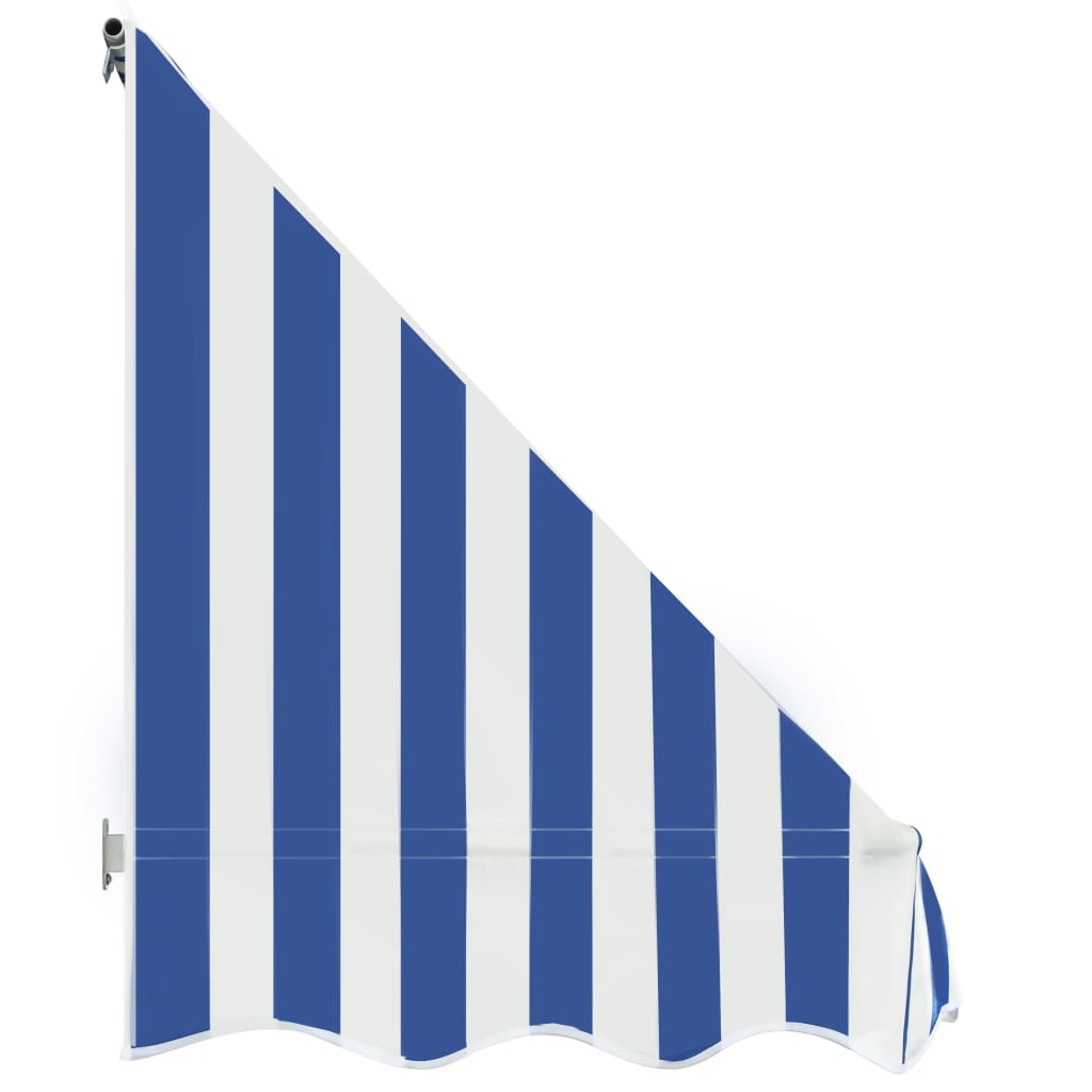vidaXL Okenní markýza 350 x 120 cm modro-bílá