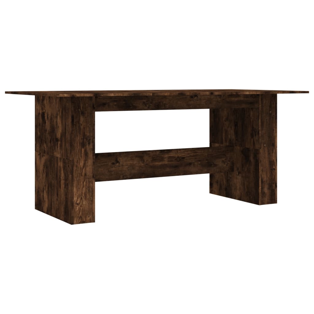 vidaXL Jídelní stůl kouřový dub 180 x 90 x 76 cm kompozitní dřevo