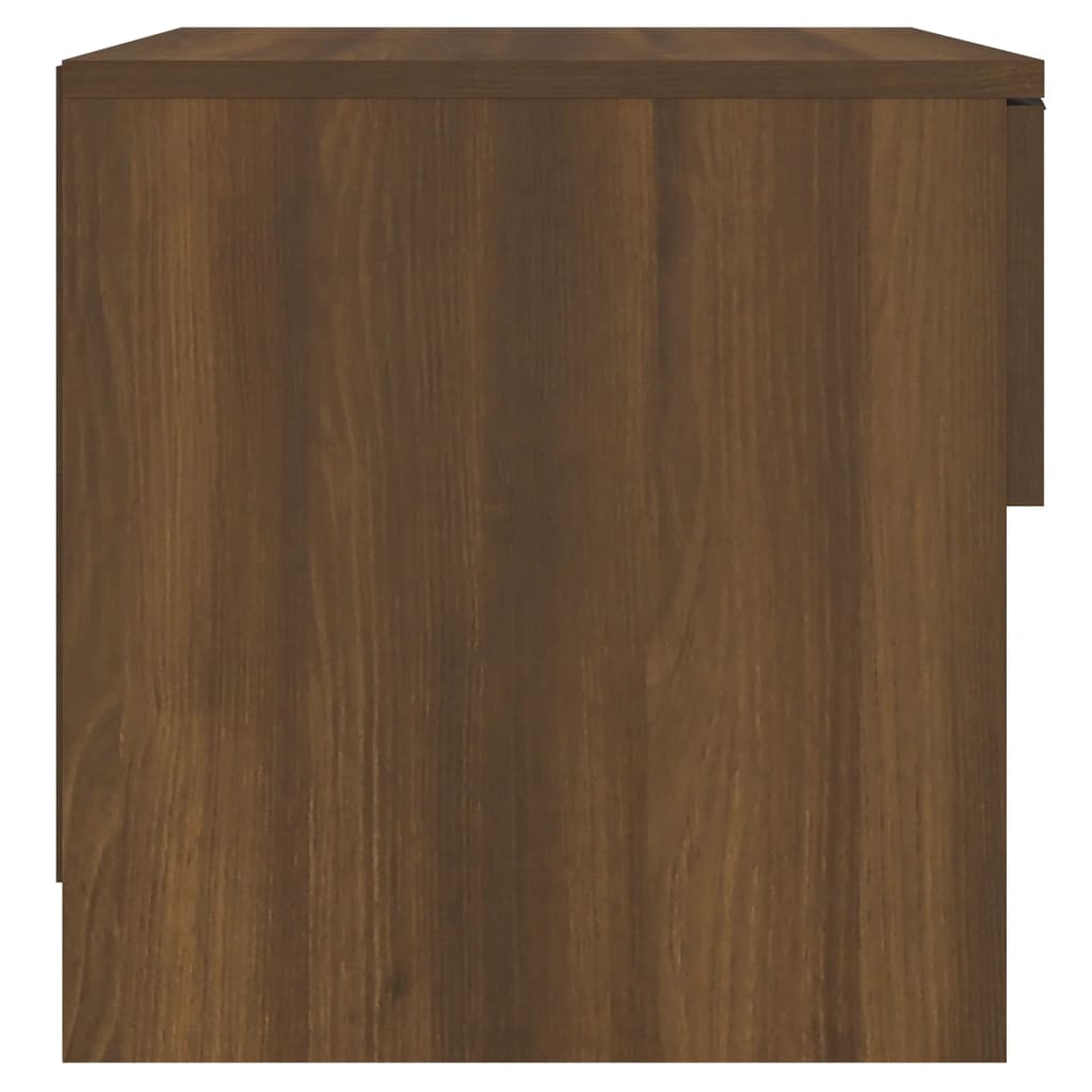 vidaXL Noční stolek hnědý dub kompozitní dřevo