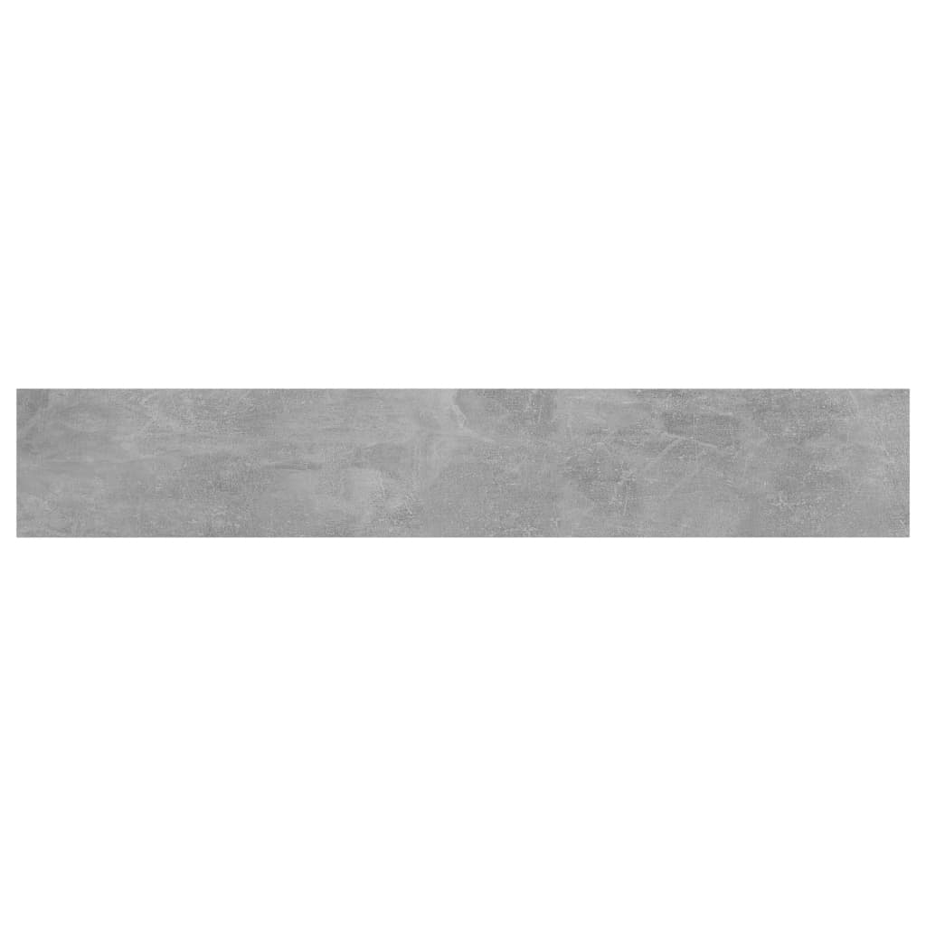 vidaXL Přídavné police 8 ks betonově šedé 60 x 10 x 1,5 cm dřevotříska