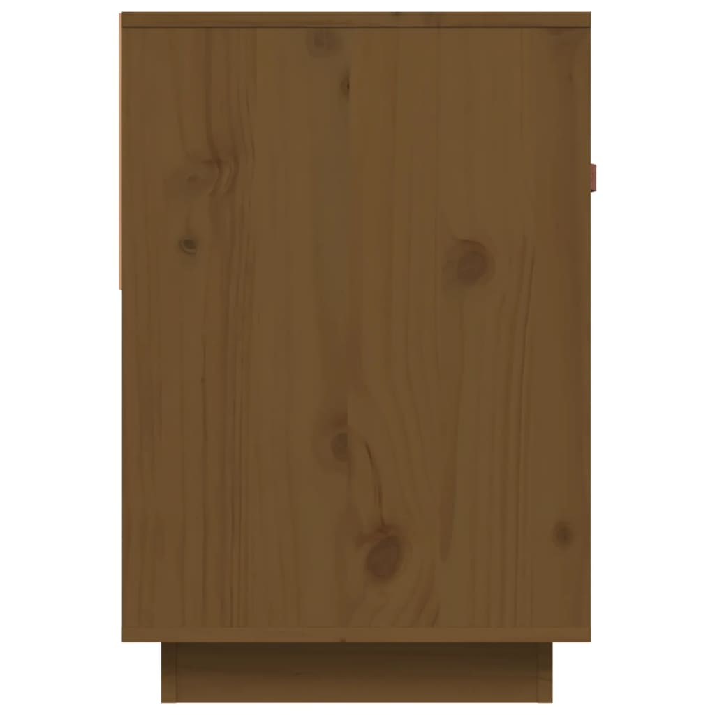 vidaXL TV skříňka medově hnědá 90x40x60 cm masivní borové dřevo