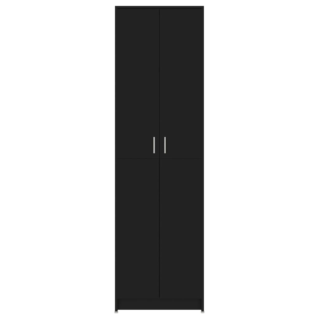 vidaXL Skříň do předsíně černá 55 x 25 x 189 cm dřevotříska