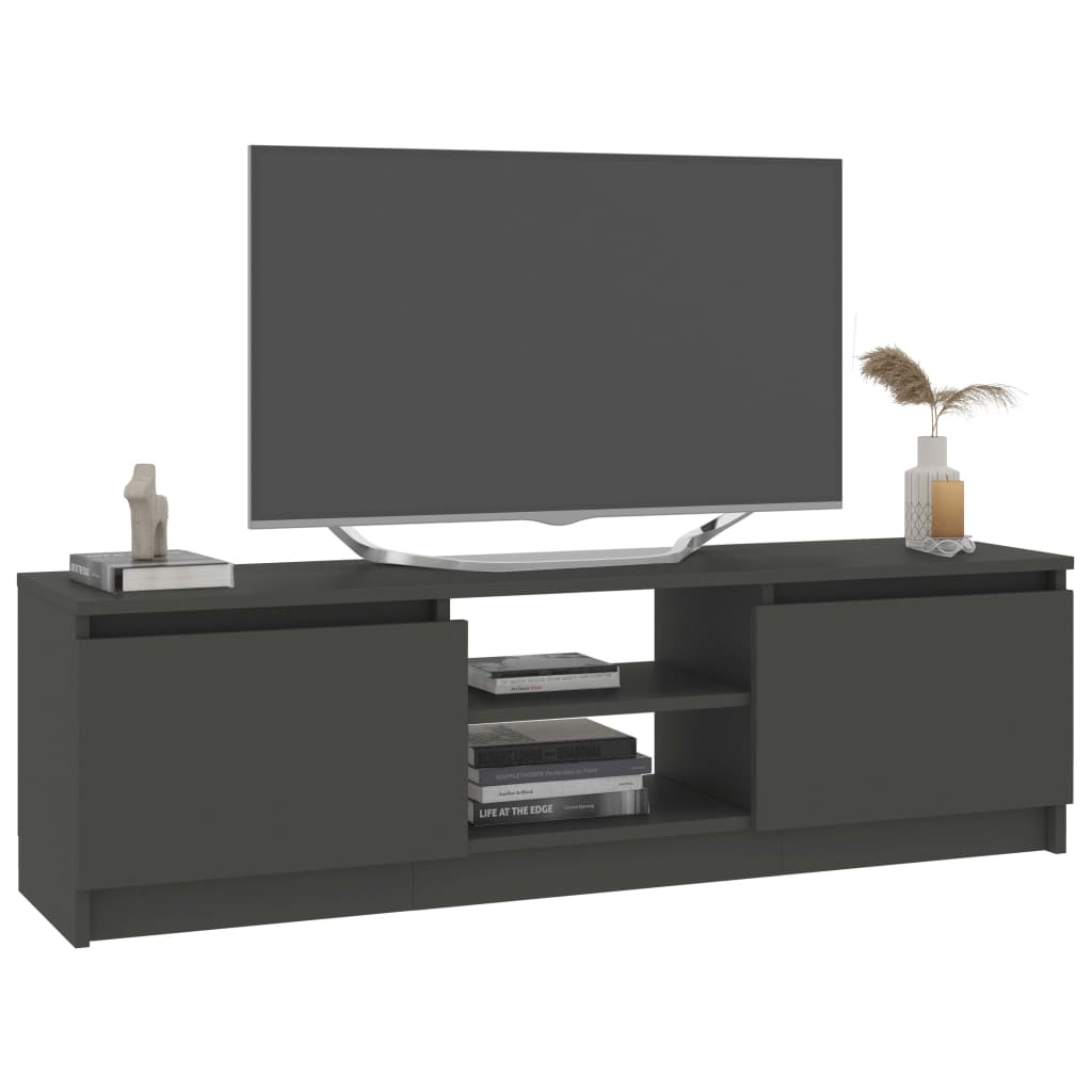 vidaXL TV stolek šedý 120 x 30 x 35,5 cm dřevotříska