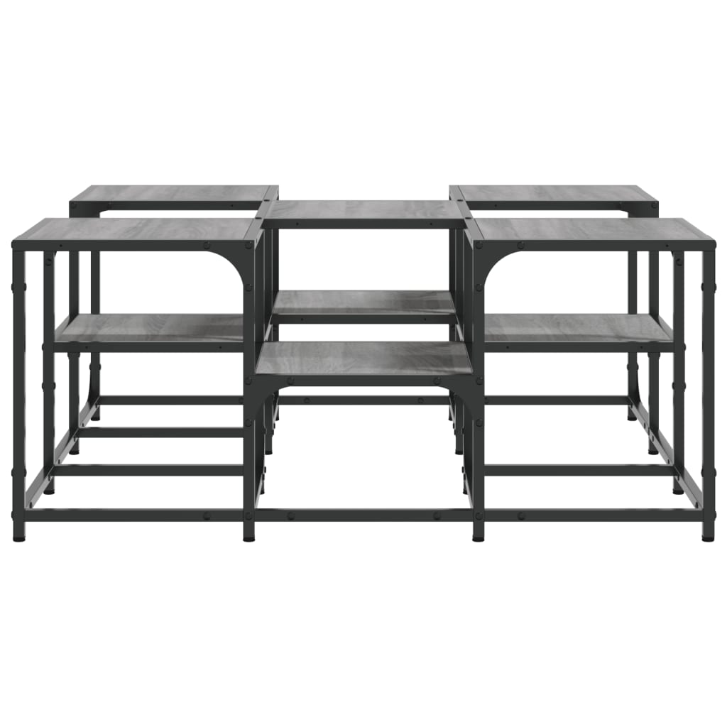 vidaXL Konferenční stolek šedý sonoma 91 x 91 x 40 cm kompozitní dřevo